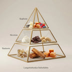 Visuelle Duftpyramide von Voux Patisserie: Kopfnote mit Beeren und Vanille, Herznote mit Schokolade und Sahne, Basisnote mit Karamell und warmen Hölzern.